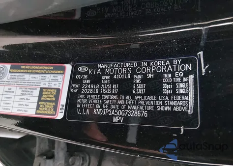 2016 Kia Soul + z USA, uszkodzony, nr VIN KNDJP3A50G7328676